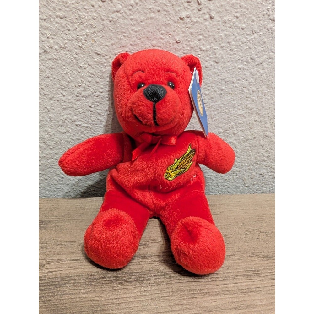 Symbolz Nebraska Cornhusker State Souvenir Beanbag Bear Plush 2001